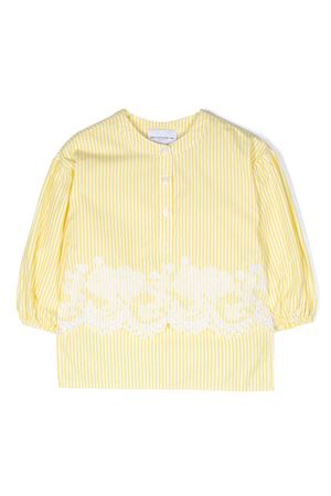 yellow cotton shirt ERMANNO SCERVINO KIDS | SFCA011CCR005D192